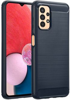 Imoshion Brushed Backcover voor de Samsung Galaxy A13 (4G) - Donkerblauw