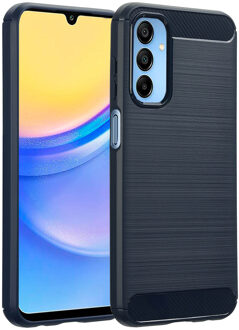 Imoshion Brushed Backcover voor de Samsung Galaxy A15 (5G/4G) - Donkerblauw