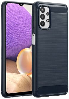 Imoshion Brushed Backcover voor de Samsung Galaxy A32 (5G) - Donkerblauw