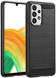 Imoshion Brushed Backcover voor de Samsung Galaxy A33 - Zwart