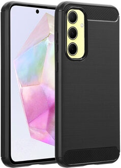 Imoshion Brushed Backcover voor de Samsung Galaxy A35 - Zwart