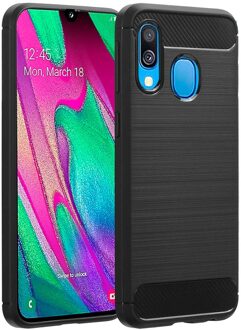 Imoshion Brushed Backcover voor de Samsung Galaxy A40 - Zwart