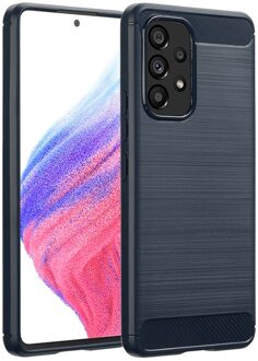 Imoshion Brushed Backcover voor de Samsung Galaxy A53 - Donkerblauw