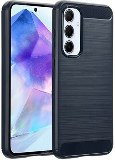 Imoshion Brushed Backcover voor de Samsung Galaxy A55 - Donkerblauw