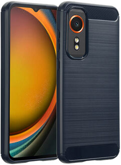 Imoshion Brushed Backcover voor de Samsung Galaxy Xcover 7 - Donkerblauw