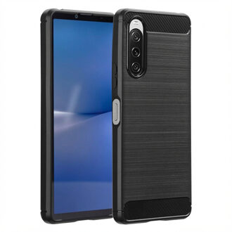 Imoshion Brushed Backcover voor de Sony Xperia 10 V - Zwart