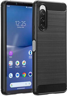 Imoshion Brushed Backcover voor de Sony Xperia 10 V - Zwart