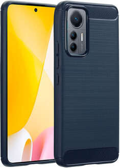 Imoshion Brushed Backcover voor de Xiaomi 12 Lite - Donkerblauw