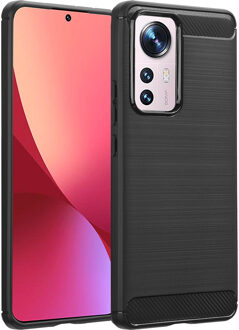 Imoshion Brushed Backcover voor de Xiaomi 12 Pro - Zwart