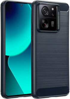 Imoshion Brushed Backcover voor de Xiaomi 13T / 13T Pro - Donkerblauw