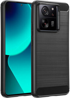 Imoshion Brushed Backcover voor de Xiaomi 13T / 13T Pro - Zwart