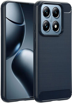 Imoshion Brushed Backcover voor de Xiaomi 14 - Donkerblauw