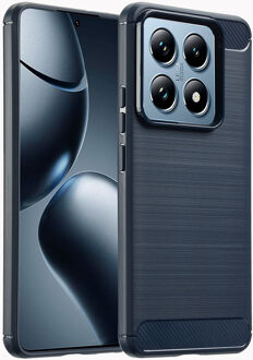 Imoshion Brushed Backcover voor de Xiaomi 14T Pro - Donkerblauw