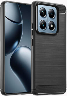 Imoshion Brushed Backcover voor de Xiaomi 14T Pro - Zwart