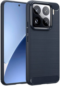 Imoshion Brushed Backcover voor de Xiaomi 15 Pro - Donkerblauw