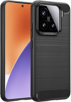 Imoshion Brushed Backcover voor de Xiaomi 15 - Zwart