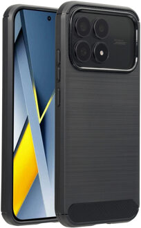 Imoshion Brushed Backcover voor de Xiaomi Poco F8 Pro - Zwart