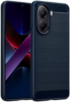 Imoshion Brushed Backcover voor de Xiaomi Poco X7 Pro - Donkerblauw