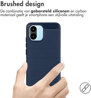 Imoshion Brushed Backcover voor de Xiaomi Redmi A1 / A2 - Donkerblauw