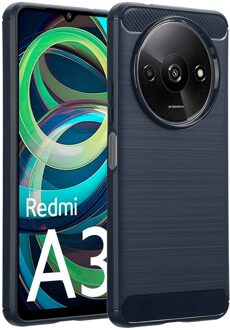 Imoshion Brushed Backcover voor de Xiaomi Redmi A3 - Donkerblauw