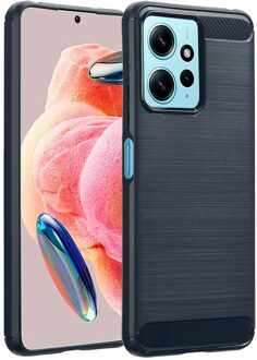 Imoshion Brushed Backcover voor de Xiaomi Redmi Note 12 (4G) - Donkerblauw