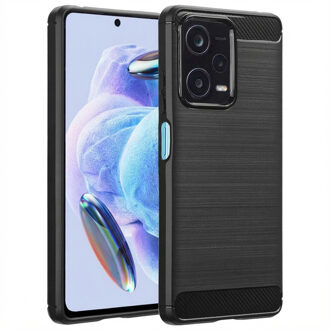Imoshion Brushed Backcover voor de Xiaomi Redmi Note 12 Pro Plus - Zwart