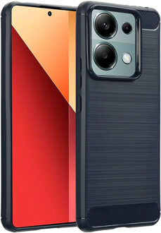 Imoshion Brushed Backcover voor de Xiaomi Redmi Note 13 Pro (5G) / Poco X6 - Donkerblauw