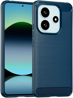 Imoshion Brushed Backcover voor de Xiaomi Redmi Note 14 (4G) - Donkerblauw