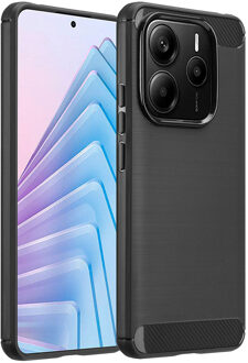 Imoshion Brushed Backcover voor de Xiaomi Redmi Note 14 (5G) - Zwart