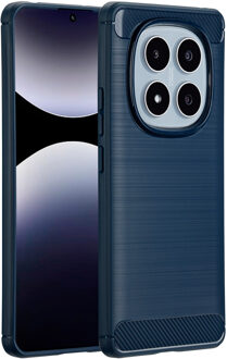 Imoshion Brushed Backcover voor de Xiaomi Redmi Note 14 Pro (4G) - Donkerblauw