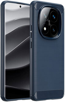 Imoshion Brushed Backcover voor de Xiaomi Redmi Note 14 Pro Plus (5G) - Donkerblauw