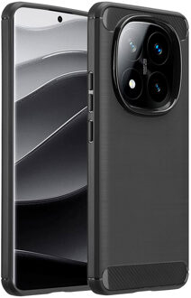 Imoshion Brushed Backcover voor de Xiaomi Redmi Note 14 Pro Plus (5G) - Zwart