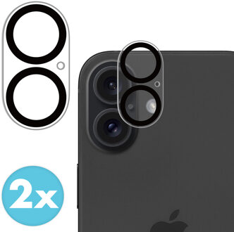 Imoshion Camera Protector Glas 2 Pack Apple iPhone 16 / 16 Plus / 17 - Zwart