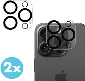 Imoshion Camera Protector Glas 2 Pack voor de Apple iPhone 16 Pro / 16 Pro Max - Zwart