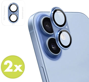 Imoshion Camera Protector Glas 2 Pack voor de Apple iPhone 17 - Mist Blue Blauw