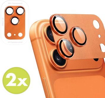 Imoshion Camera Protector Glas 2 Pack voor de Apple iPhone 17 Pro - Cosmic Orange Oranje