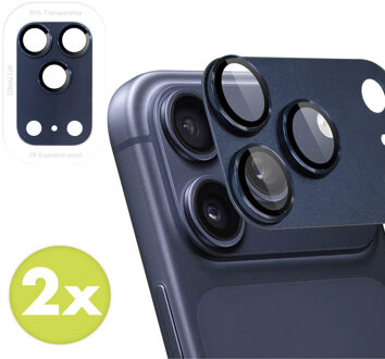 Imoshion Camera Protector Glas 2 Pack voor de Apple iPhone 17 Pro - Deep Blue Blauw
