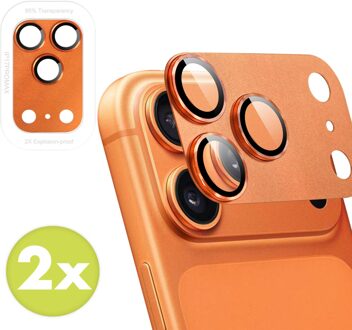 Imoshion Camera Protector Glas 2 Pack voor de Apple iPhone 17 Pro Max - Cosmic Orange Oranje