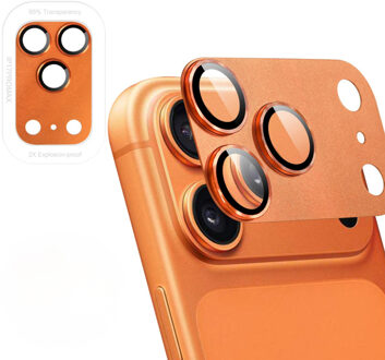 Imoshion Camera Protector Glas 2 Pack voor de Apple iPhone 17 Pro Max - Cosmic Orange Oranje