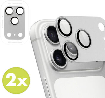 Imoshion Camera Protector Glas 2 Pack voor de Apple iPhone 17 Pro Max - Silver Zilver
