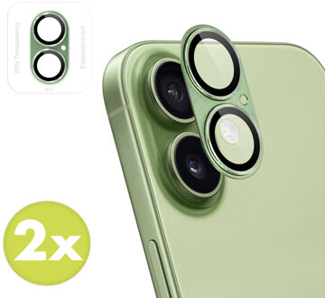 Imoshion Camera Protector Glas 2 Pack voor de Apple iPhone 17 - Sage Green Groen