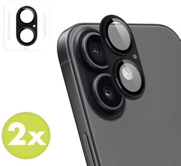 Imoshion Camera Protector Glas 2 Pack voor de Apple iPhone 17 - Zwart