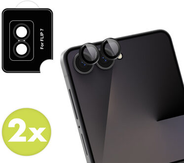 Imoshion Camera Protector Glas 2 Pack voor de Samsung Galaxy Z Flip 7 - Zwart