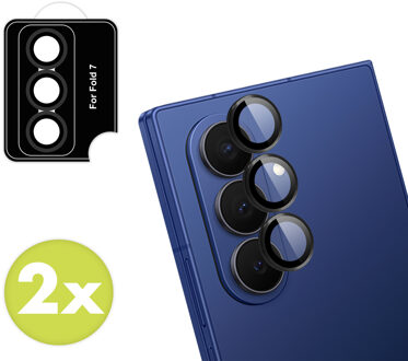 Imoshion Camera Protector Glas 2 Pack voor de Samsung Galaxy Z Fold 7 - Zwart