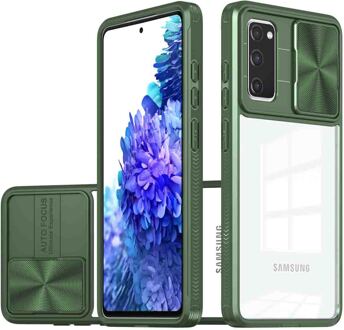 Imoshion Camslider Backcover voor de Samsung Galaxy S20 FE - Donkergroen