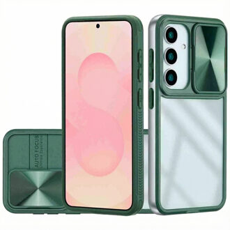 Imoshion Camslider Backcover voor de Samsung Galaxy S25 - Donkergroen