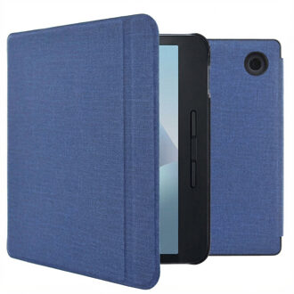 Imoshion Canvas Sleepcover Bookcase met stand voor de Kobo Libra H2O - Donkerblauw - 7