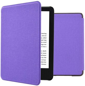 Imoshion Canvas Sleepcover Bookcase voor de Amazon Kindle (2024) / Amazon Kindle (2022) 11th gen - Paars - 6