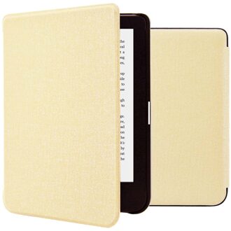 Imoshion Canvas Sleepcover Bookcase voor de Kobo Clara 2E / Tolino Shine 4 - Glitter Goud - 6