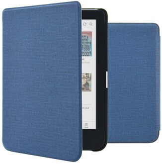 Imoshion Canvas Sleepcover Bookcase voor de Kobo Clara Colour / BW - Donkerblauw - 6